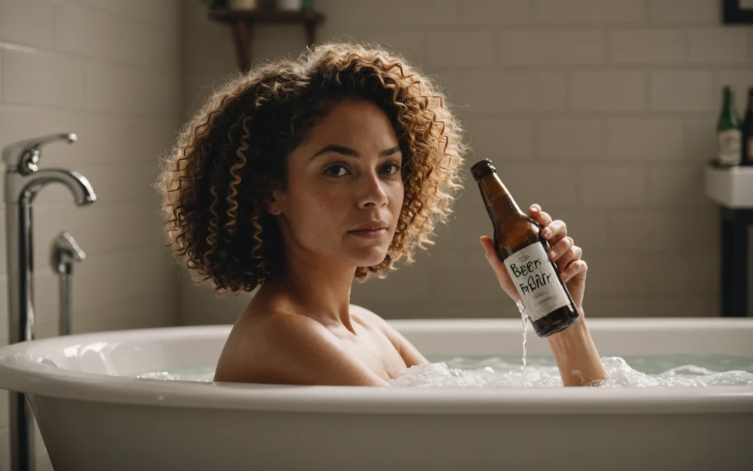 De la bière sur les cheveux : un élixir inattendu pour des boucles éclatantes