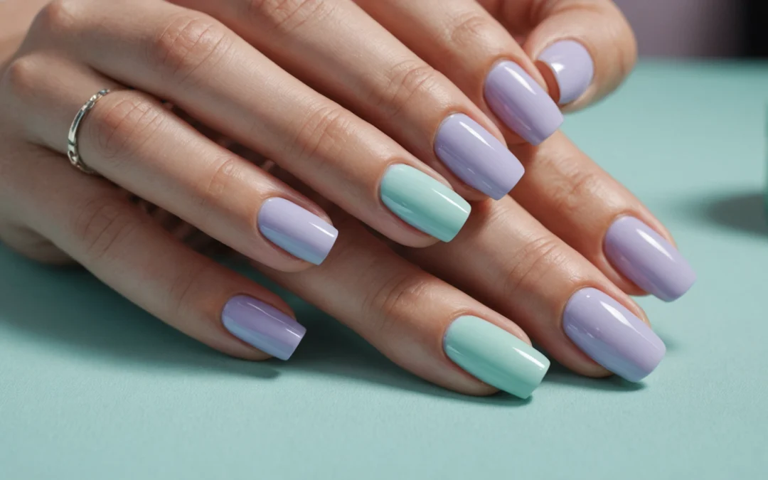 Ongles semi-permanents : éclat pastel pour un printemps radieux et soigné